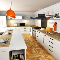 kitchen and dining room3d model