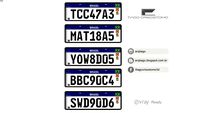 Placas automotivas padrao mercosul
