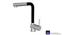Deante Aster - BCA B730 - Bateria zlewozmywakowa stojąca z wyciąganą prostokątną wylewką-Sink mixer with rectangular pull-out spout