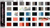 Explain Flower Illustrated Fade 300 x 400 cm - LEOXX Printcollectie