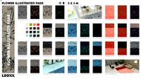 Explain Flower Illustrated Fade 200 x 300 cm - LEOXX Printcollectie