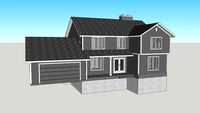 Contemporary / Colonial revival house (suburban)