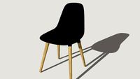 Scandinavian black chair - GLORIA design chair