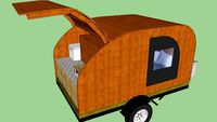 Teardrop Camper on a 5X8 Trailer