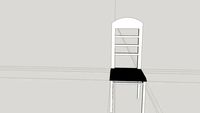 white simple stool