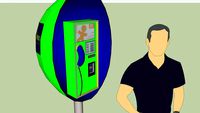 Brazilian public phone, orelhão Telefonica