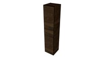 180765 - Qisani Celio Eiken Grey Wash -kolomkast twee deuren en één lade - column cabinet