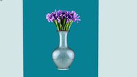 Vase for flowers, (flowers - 2d ), decor. Ваза