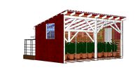 8x16 Rainwater Catchment Greenhouse