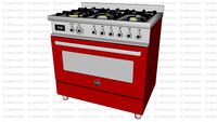 Fogao Bertazzoni PRO 90 6 MFE S ROT