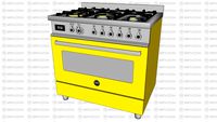 Fogão Bertazzoni PRO 90 6 MFE S GIT