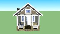 Minicasa de 33m2+12m2. 2 habitacions. Model Terra. Tiny house 2 bedroom