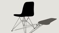 Industrial black chair - GAUDY design chair