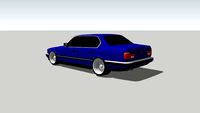 BMW E32 730i Midnight Blau with BBS RS
