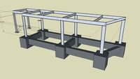 Idea de simiento para estructura metálica