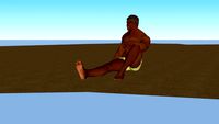 Uomo in spiaggia