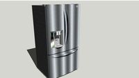 Mid Poly, detailed 3-draw LG fridge