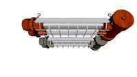 VEB Leuchtenbau Wittenberg TGL 28164 0620-03 EOW 2X18W Geprüft EX Industrial Fluorescent Lamp IP67