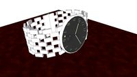 Duel time zone-day/night wrist watch