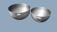 7in & 8in Stainless Steel Bowls with Rings