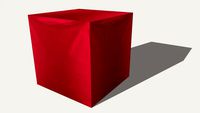 Design red footstool - EASY design footstool