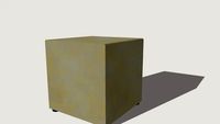 Design grey footstool - CUBE design footstool