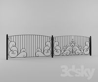 Wrought iron grille