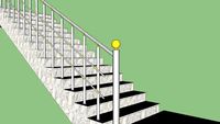 Stair handrail (درج بالدرابزين)