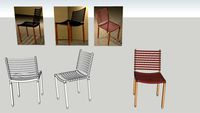 chairs - la chaise du jour SANGLE 木椅