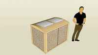 Clothes container / Container à vêtements / Envase de vidrio / 服装集装箱