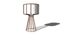 PULSE COPPER Lampe en métal cuivré et coton blanc REF 165292 PRIX 85.50