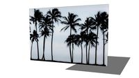 Sao Paulo Tableau photo palmiers en plexi 160x110cm REF 164972 PRIX 280.00