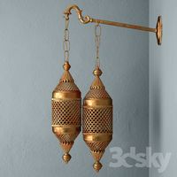 Moroccan Double Lantern Sconce