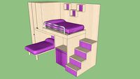 bunk bed wardrobe
