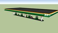Posto BR Petrobras. Gas Station Brazil