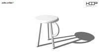 Pols Potten - COW HANDLE STOOL white - design by Gerard de Hoop