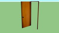 componente dinamico puerta interior de madera con chapa