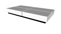 Dean 63in. Coffee Table in Glossy White by Modloft