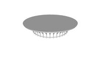 Carlisle Coffee Table in Glossy White by Modloft