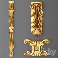 Stucco, pattern, carving.