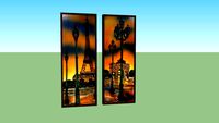 Pair of Mid Century Wooden Wall Hangings 2