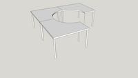 Ikea Sewing space from Ikea LINNMON tables