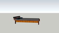 wooden bed