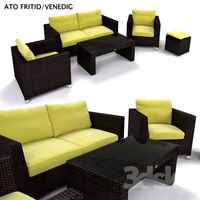 ATO Venedig set of artificial rattan