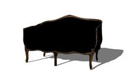 MONTPENSIER Banquette 2 places en velours prune REF 166324 PRIX 899.00