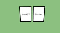 Conjunto de quadros/imagem Escandinavos Minimalistas - Just Love 1 - Bruna Malheiros