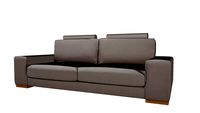 DAYTONA Canapé convertible avec têtières 3 places en tissu taupe REF 166529 PRIX 999.00
