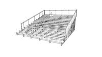 15 Row Aluminum Bleachers - Midfielder Series (27ft)