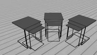 Sehpa zigon - the zygomatic coffee table steel wood glass
