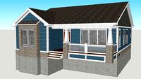 Neotraditional cottage / ranch / colonial house